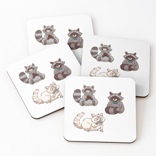 Item preview, Raccoon (Hazelnut choco and coco) set designed and sold by Aledoodlegirl.