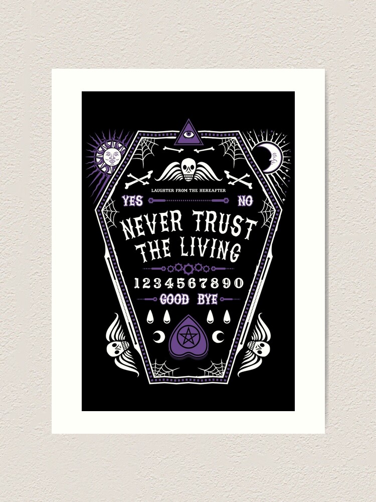 Never Trust The Living - Creepy Cute Goth - Occult Pin for Sale by Nemons