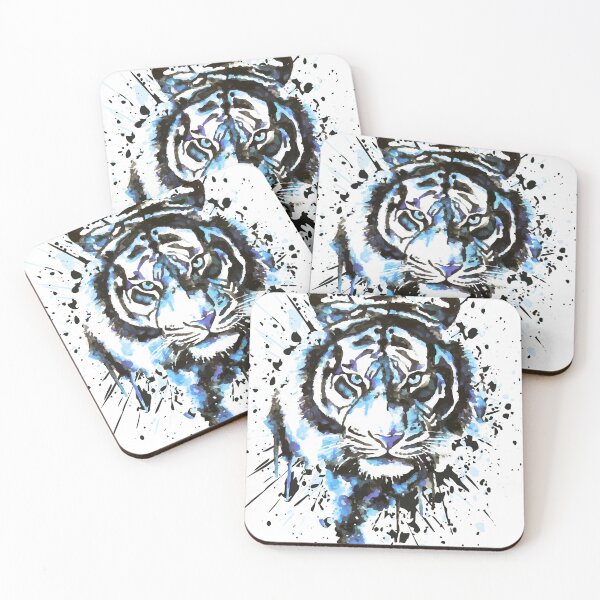 Item preview, Blue Tiger Drawing - Cool Tiger designed and sold by BabyYodaSticker.