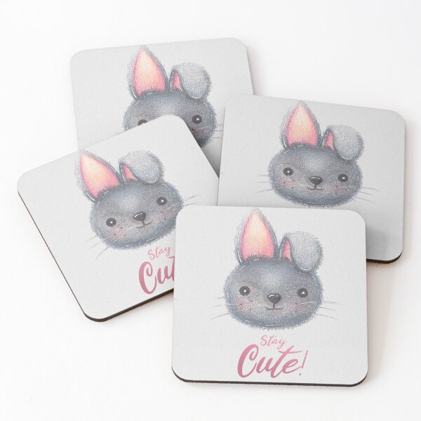 Item preview, Rabbit - Stay Cute designed and sold by MightBeFoxes.