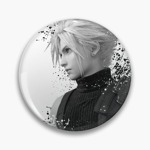 Item preview, Cloud Strife - Final Fantasy 7 BlackWhite Design designed and sold by AngeliaLucis.
