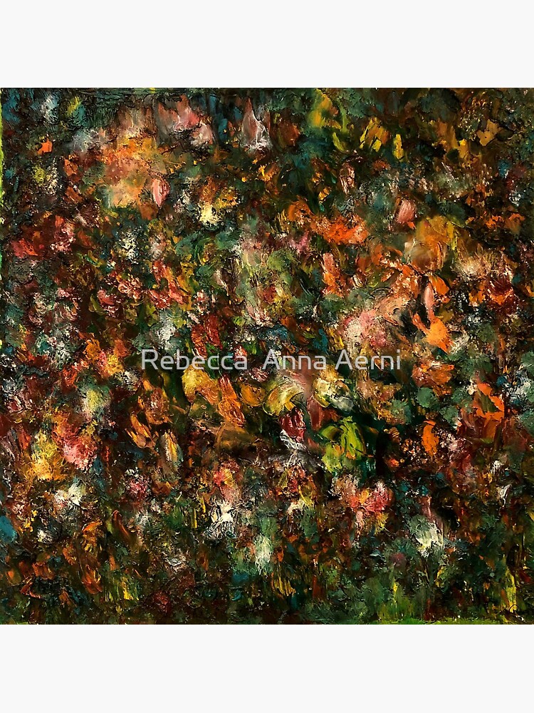 Flowers, multicolor, garden, paintings by RebeccaAerni