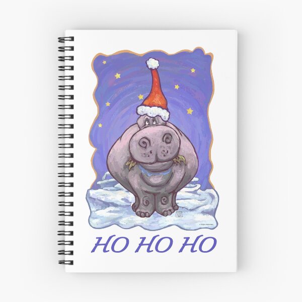 Item preview, Hippopotamus Christmas Card designed and sold by ImagineThatNYC.