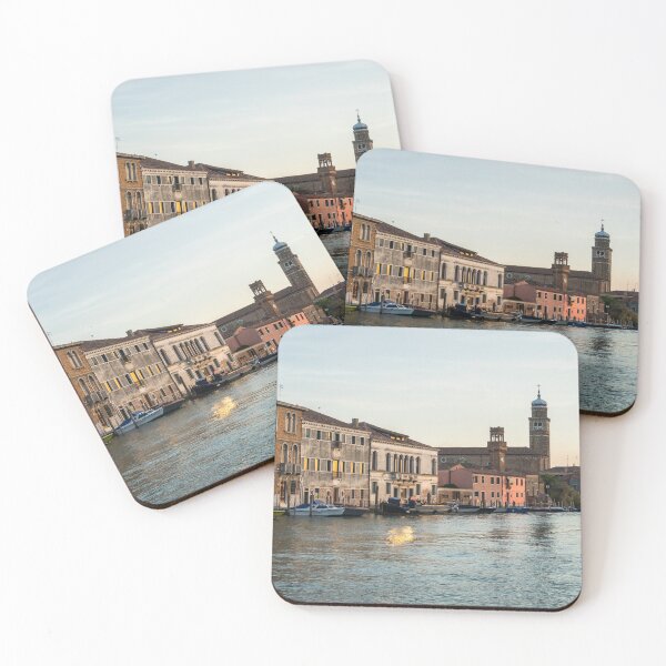 Item preview, Vibrant Murano Island - Shiny Sunset Reflections on the Grand Canal designed and sold by Georgia Mizuleva.