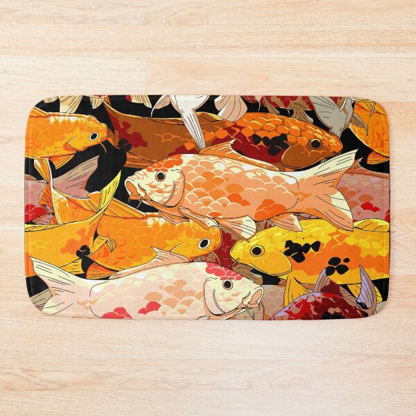 Item preview, seamless koi pattern with bright vibrant color designed and sold by Bob Wong.