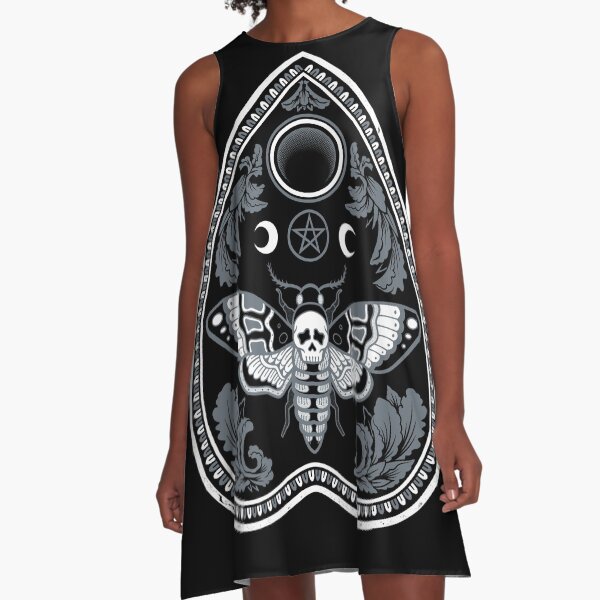 Artikel-Vorschau von Totenkopfmotte - Goth - Planchette - Hexe, designt und verkauft von Nemons.