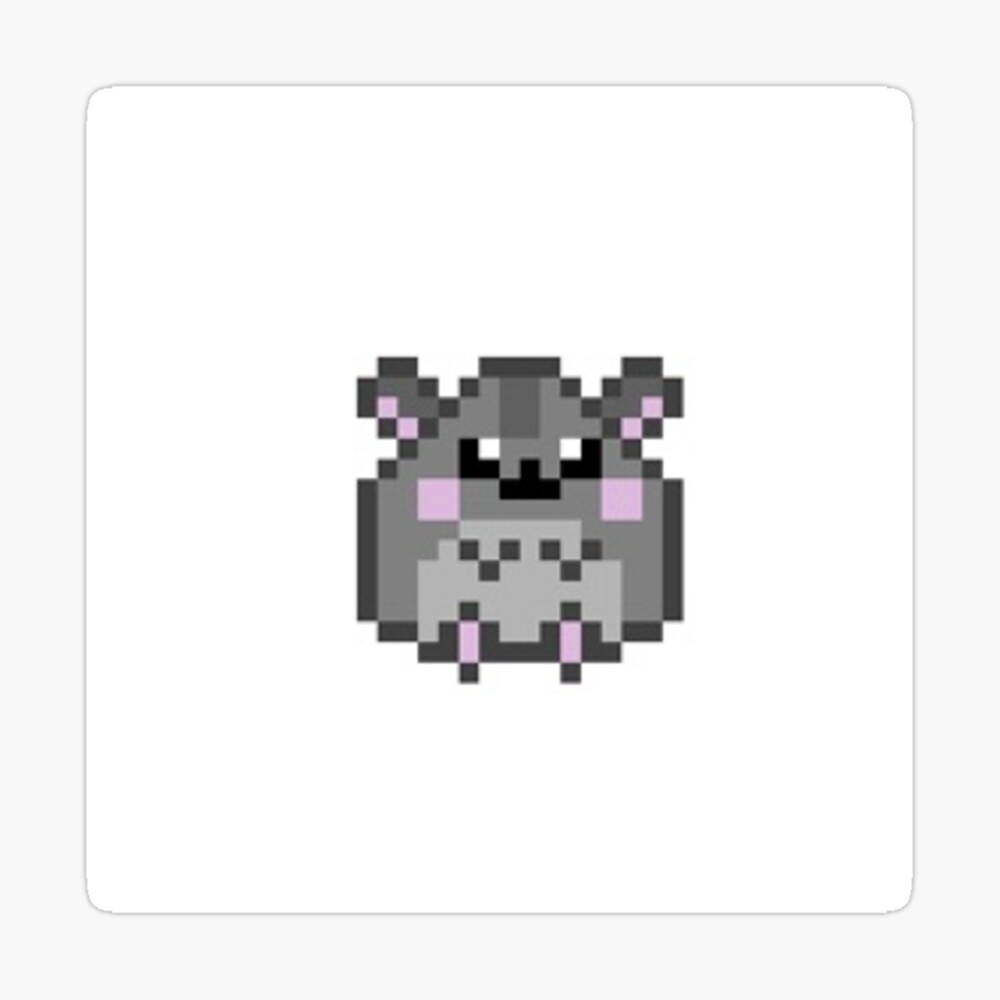 pixel art trop mignon - 5 Sticker for Sale avec l'œuvre « hamster pixel mignon » de l'artiste salarez nonprofit | Redbubble