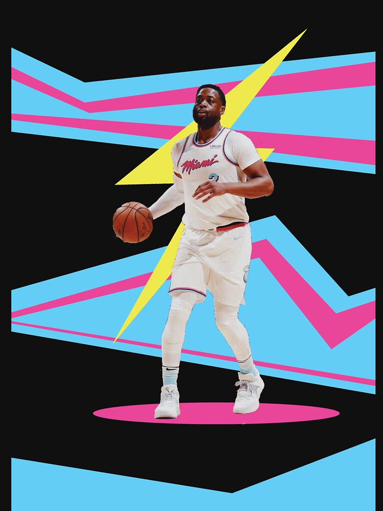 Dwayne Wade Miami Heat vice city Essential T-Shirt for Sale by Max9669