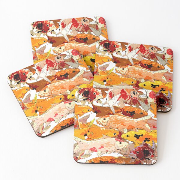 Item preview, seamless koi pattern with white background designed and sold by Bob Wong.