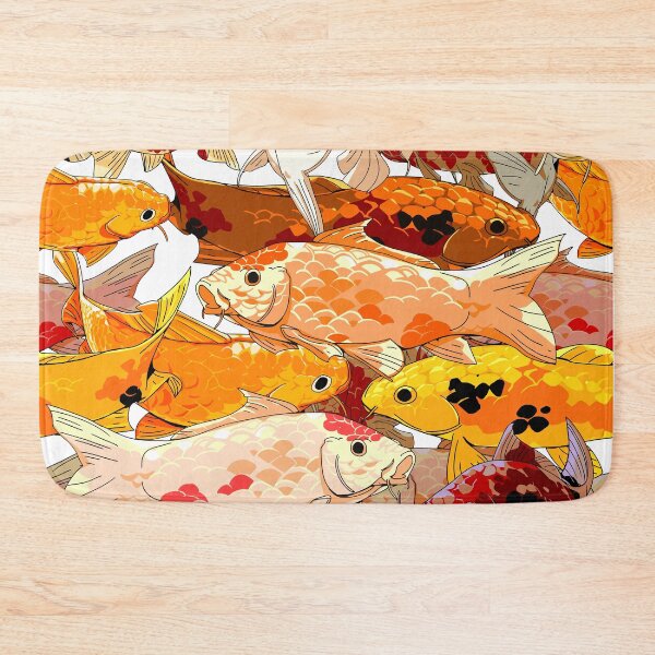 Item preview, seamless koi pattern with white background designed and sold by Bob Wong.