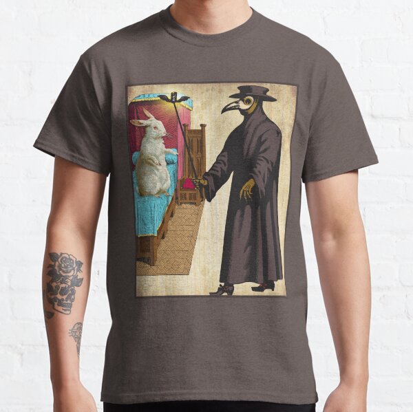 White Rabbit and the Plague Doctor Classic T-Shirt