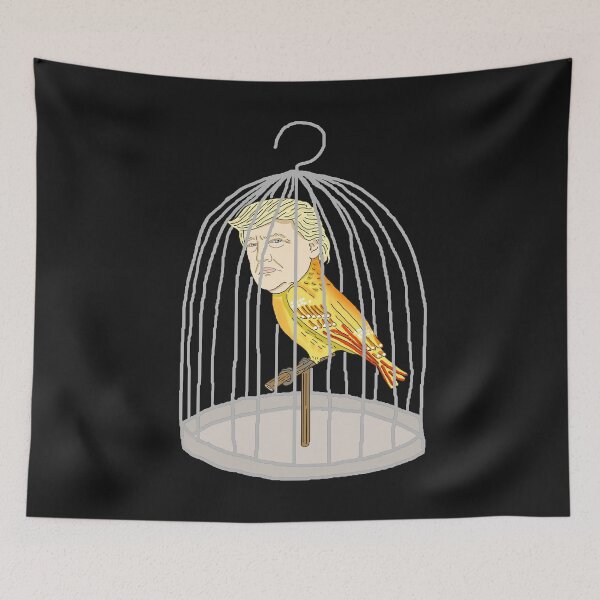 Item preview,  Donald Trump bird cage sarcasm irony funny gift designed and sold by eiwo87.