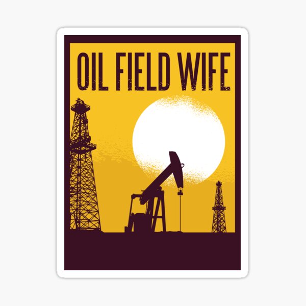 “oil field " Sticker by pirminio | Redbubble