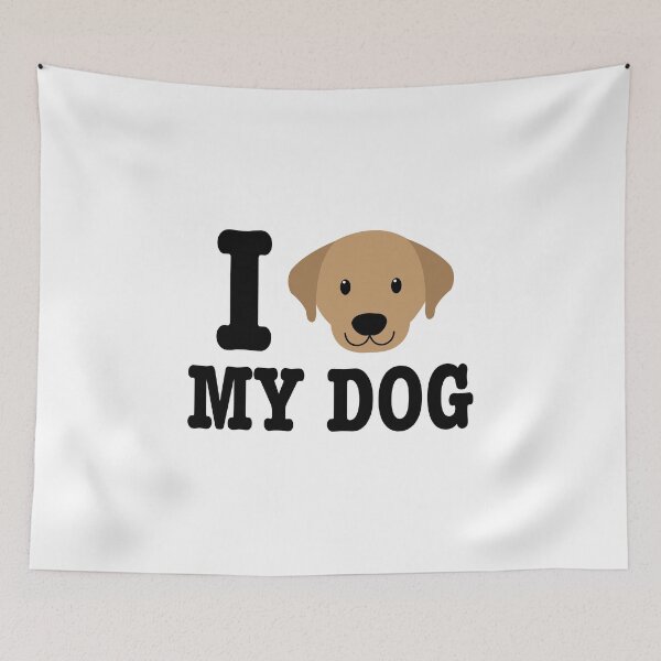 Item preview, I Love My Dog Yellow Labrador Lab Puppy Gift product designed and sold by nikkidawn74.