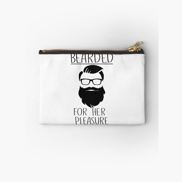 Item preview, Mens Bearded For Her Pleasure Funny Beard Facial Hair Humor design designed and sold by nikkidawn74.