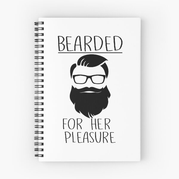 Item preview, Mens Bearded For Her Pleasure Funny Beard Facial Hair Humor design designed and sold by nikkidawn74.