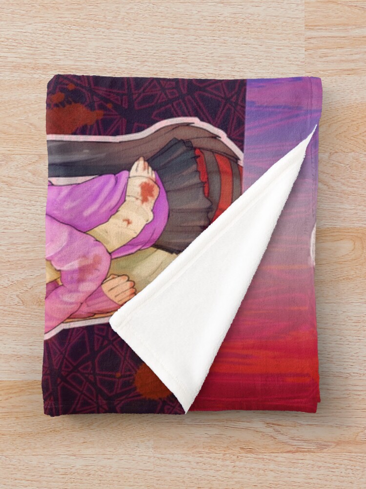 "Creepypasta Jeff the killer and Nina the killer" Throw Blanket by