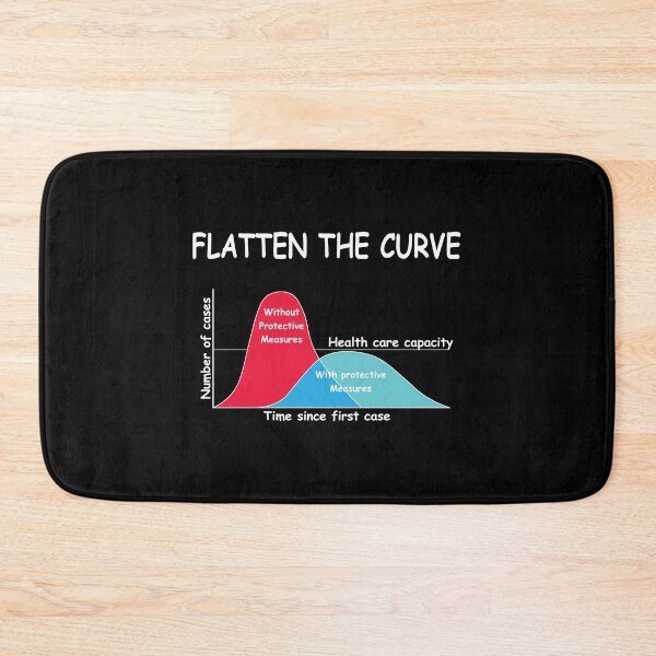 Item preview, Flatten The Curve Shirt T-Shirt designed and sold by thehafdesigner.
