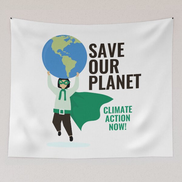Item preview, Save our Planet Climate Justice Now designed and sold by ReignGFX.
