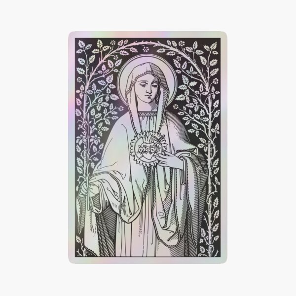 Vintage Virgin Mary Painting