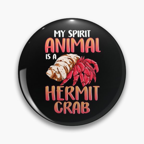 Item preview, My Spirit Animal Is a Hermit Crab Crustacean Pun designed and sold by perfectpresents.