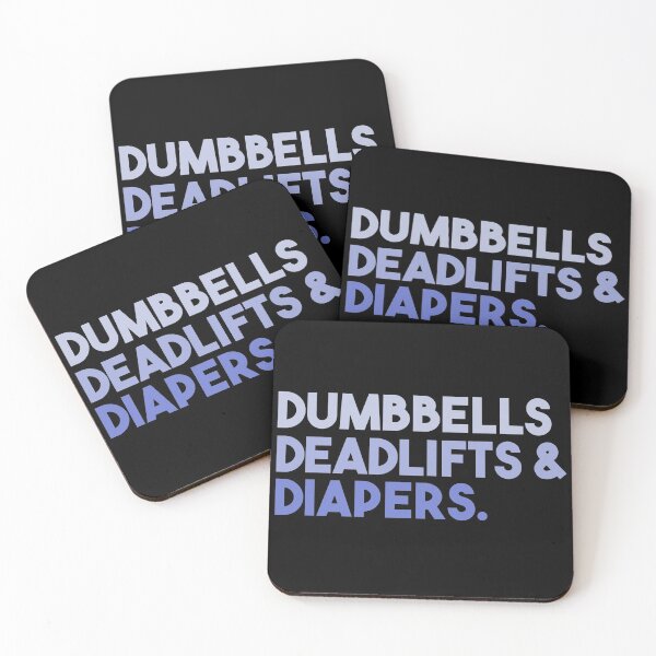 Item preview, Dumbbells, Deadlifts & Diapers designed and sold by Tabinchu.