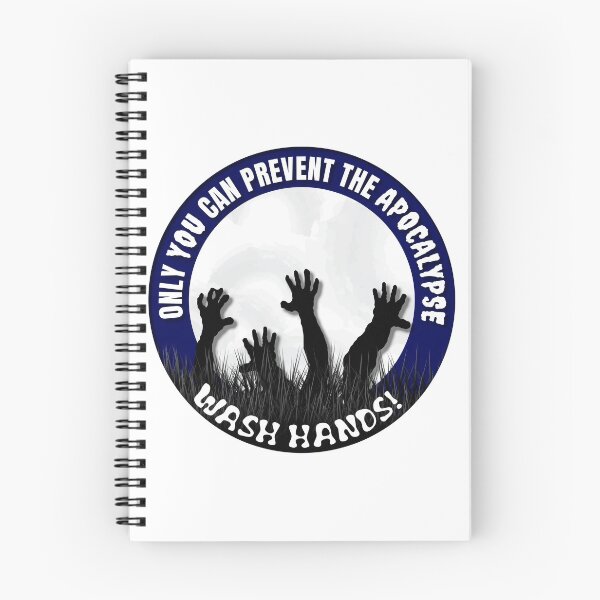 Item preview, Prevent the apocalypse - wash hands designed and sold by NerdySherds.