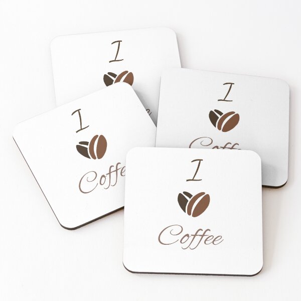 Item preview, I Love coffee - coffee beans  designed and sold by SaraDarwish.