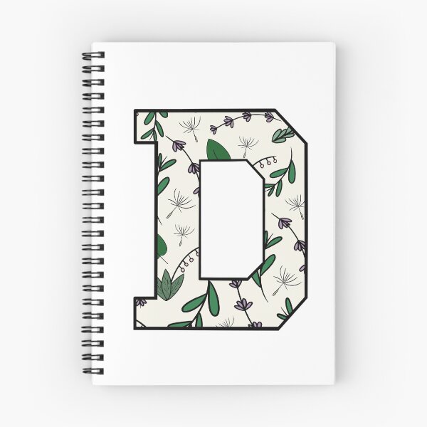 Item preview, Floral Pattern Alphabet - D designed and sold by C0urtneyR0se.