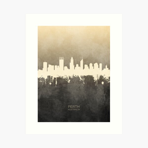 Item preview, Perth Australia Skyline designed and sold by ArtPrints.