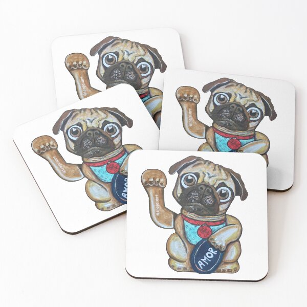 Item preview, PUG MANEKI NEKO designed and sold by TR3JO ART.