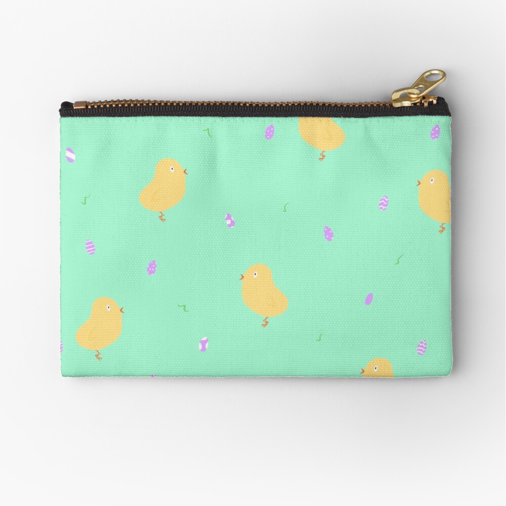 Happy Easter Chicks Zipper Pouch