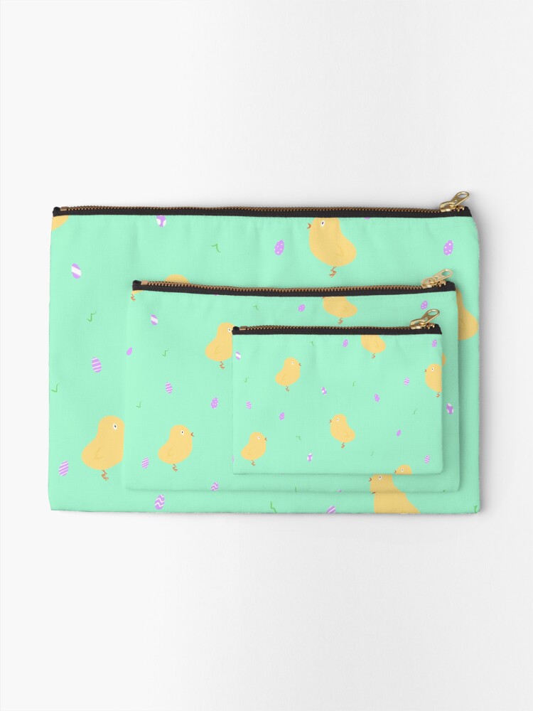 Alternate view of Happy Easter Chicks Zipper Pouch