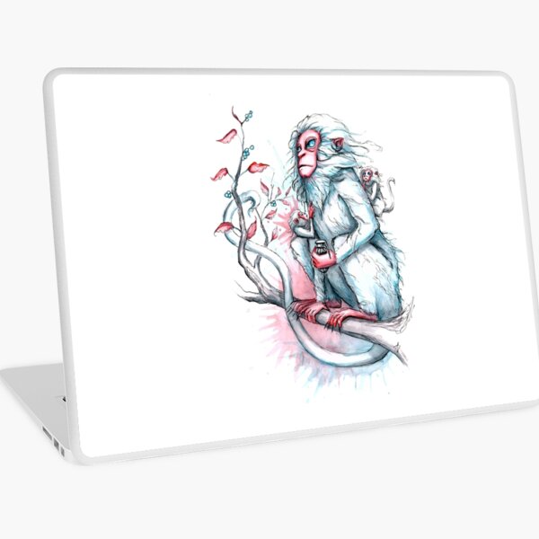 Monkey with granade Laptop Skin