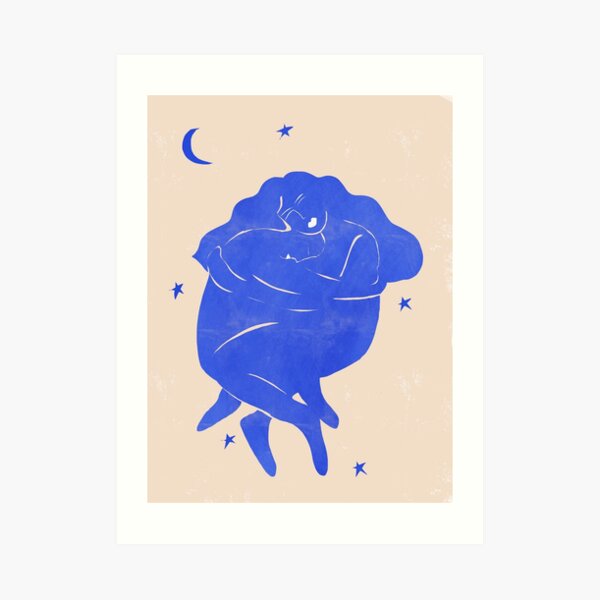 Blue Art Print