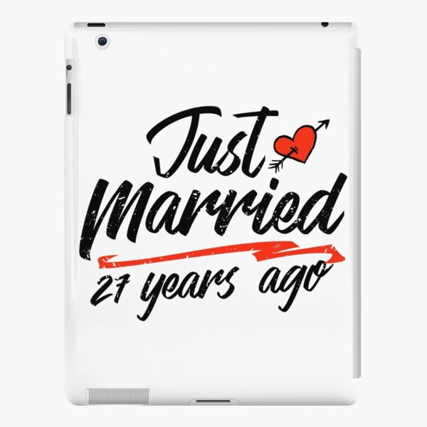 Coque Et Skin Adhesive Ipad Cadeau D Anniversaire De Mariage Drole 27 Ans Cadeau De Mariage Mariage Par Essinet Redbubble