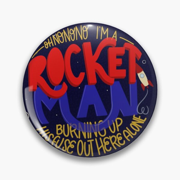 Elton John #1 Enamel Pin ROCKETMAN ELTON JOHN DODGERS BASEBALL