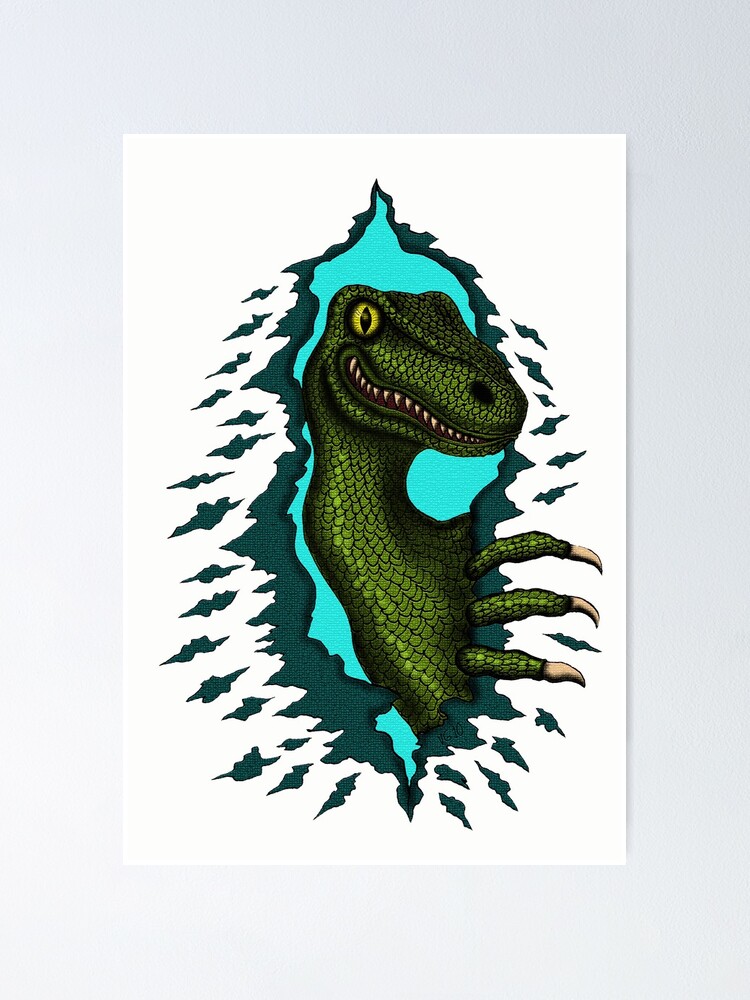 Dinosaurs Illustration Poster