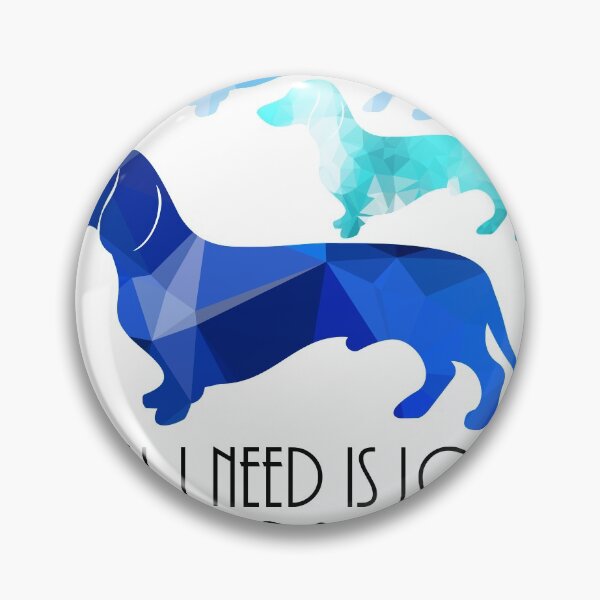 Item preview, Love & Dachshund Blue designed and sold by StubbornWiener.