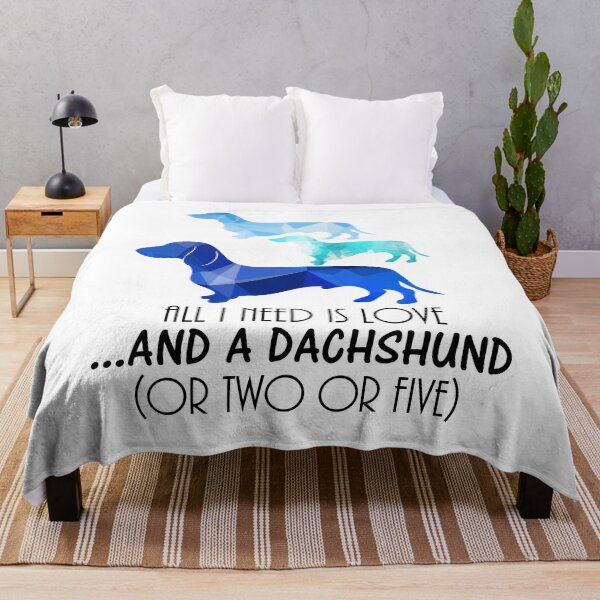 Item preview, Love & Dachshund Blue designed and sold by StubbornWiener.