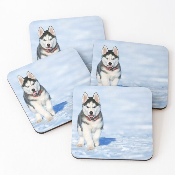 Item preview, Siberian Husky puppy white and black designed and sold by JN14364JN.