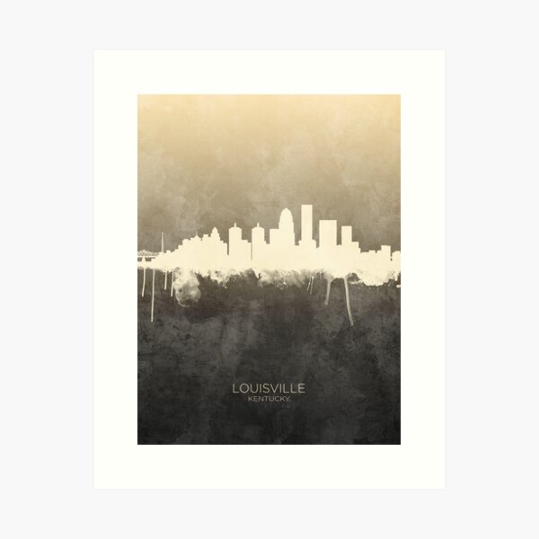 Item preview, Louisville Kentucky City Skyline designed and sold by ArtPrints.