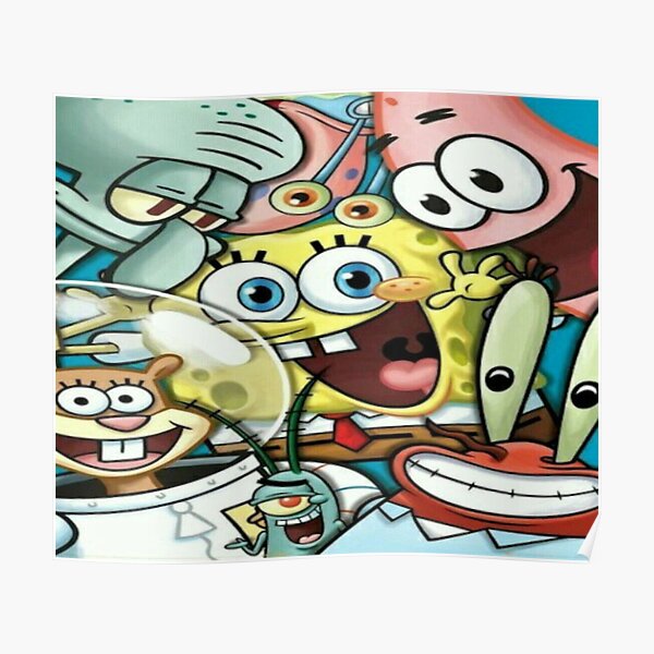 Posters Fondo De Bob Esponja Redbubble