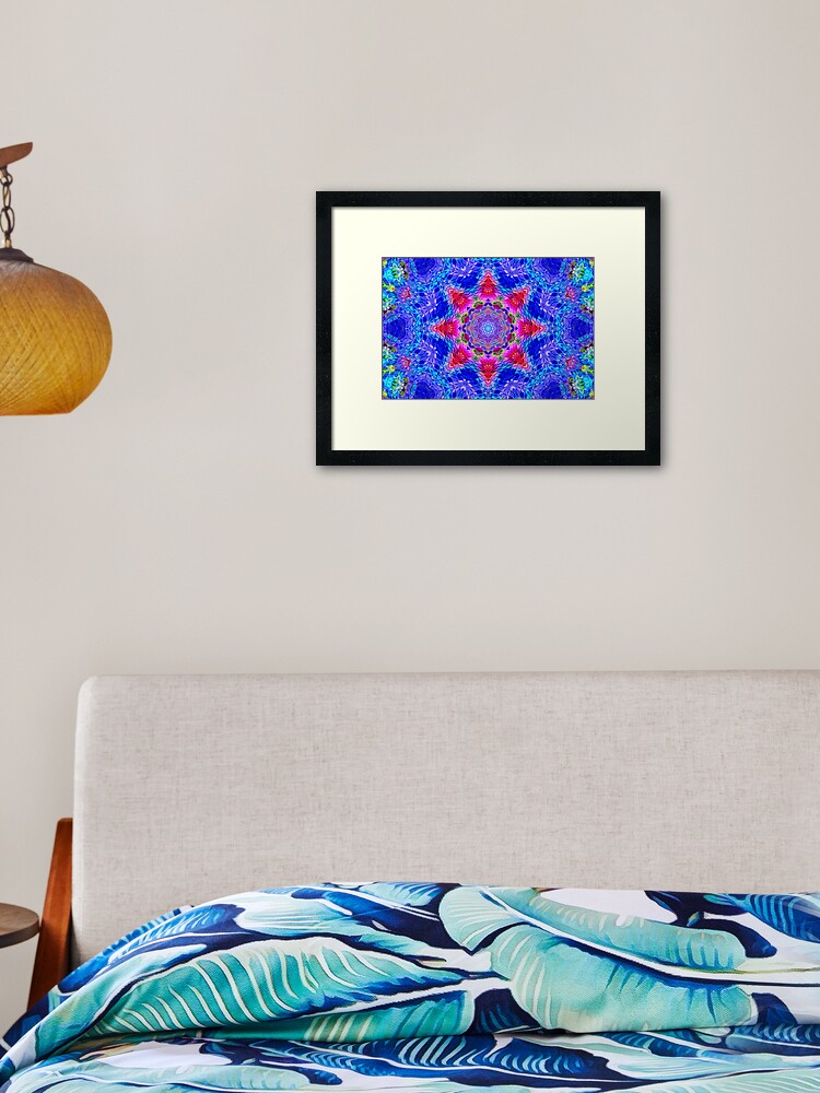 Thumbnail 1 of 7, Framed Art Print, Patchwork garden designed and sold by AgnesAM.