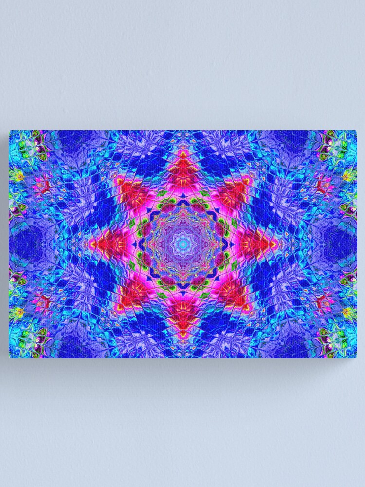 Thumbnail 2 of 3, Canvas Print, Patchwork garden designed and sold by AgnesAM.