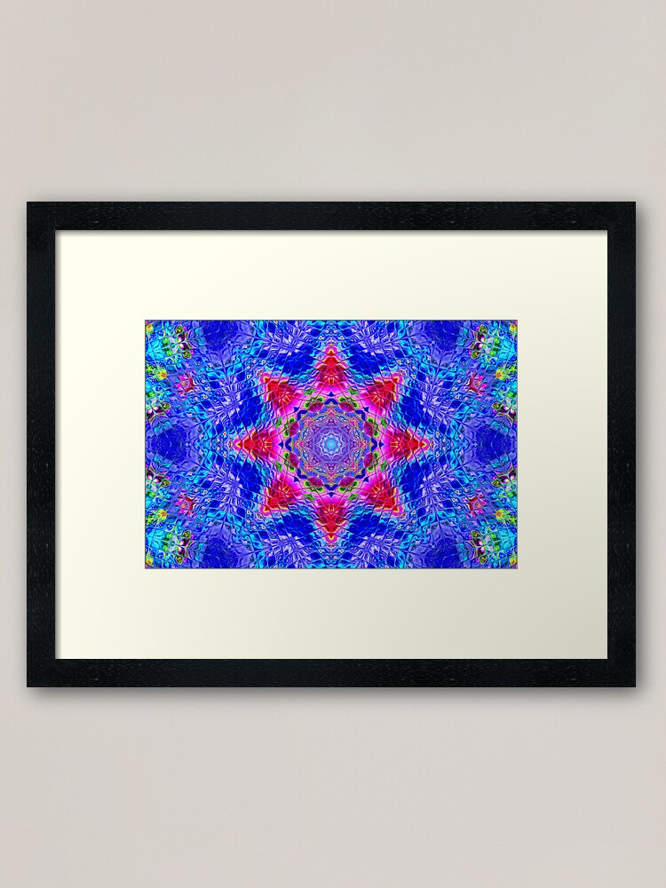 Thumbnail 2 of 7, Framed Art Print, Patchwork garden designed and sold by AgnesAM.