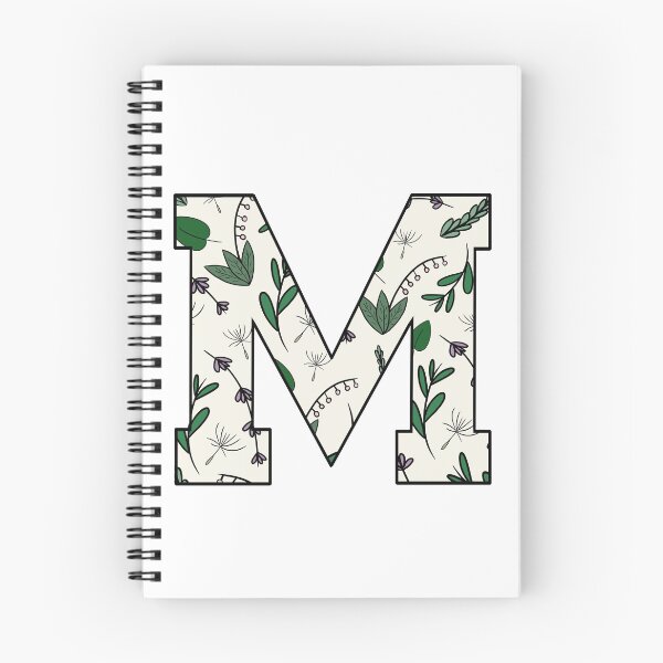 Item preview, Floral Pattern Alphabet - M designed and sold by C0urtneyR0se.