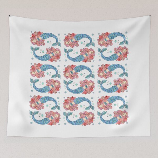 Item preview, Mermaids Pattern 2 designed and sold by Helen McCartney Designs.