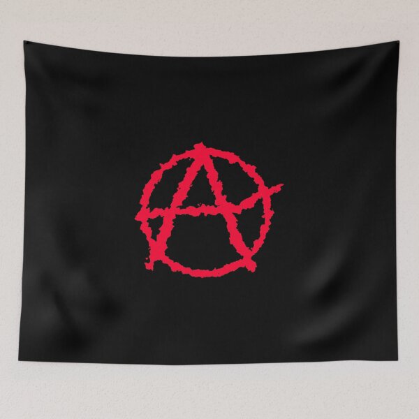 Item preview, Anarchy Symbol Graffiti Street Red designed and sold by Spartawolf.