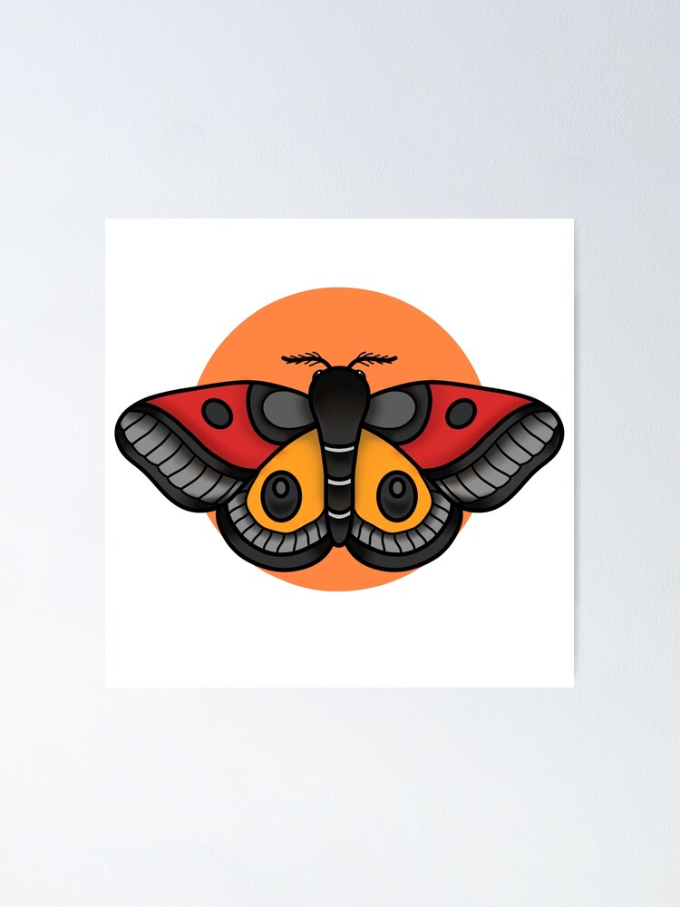 Moth Tattoo - Etsy